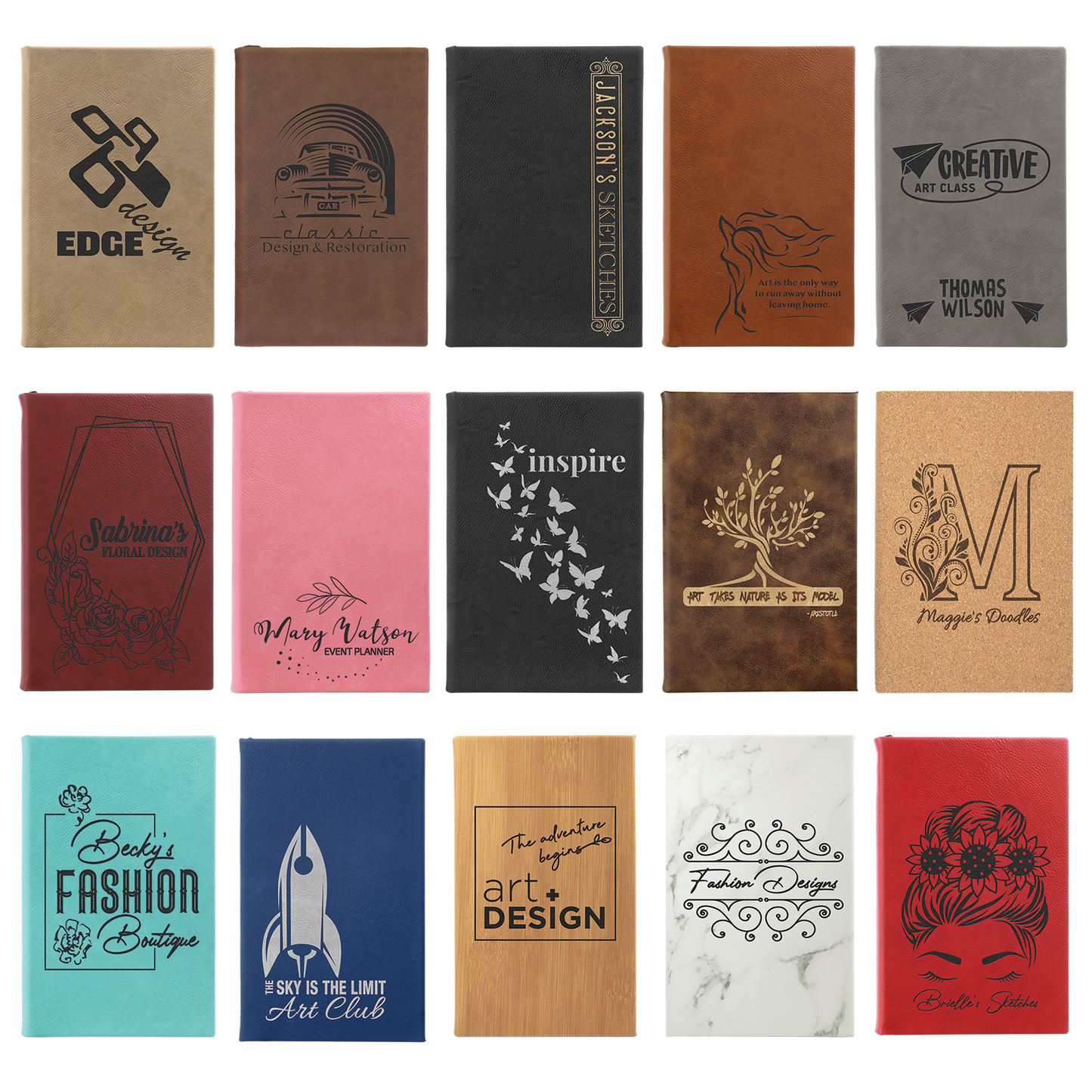 Laser Engravable Sketch Book