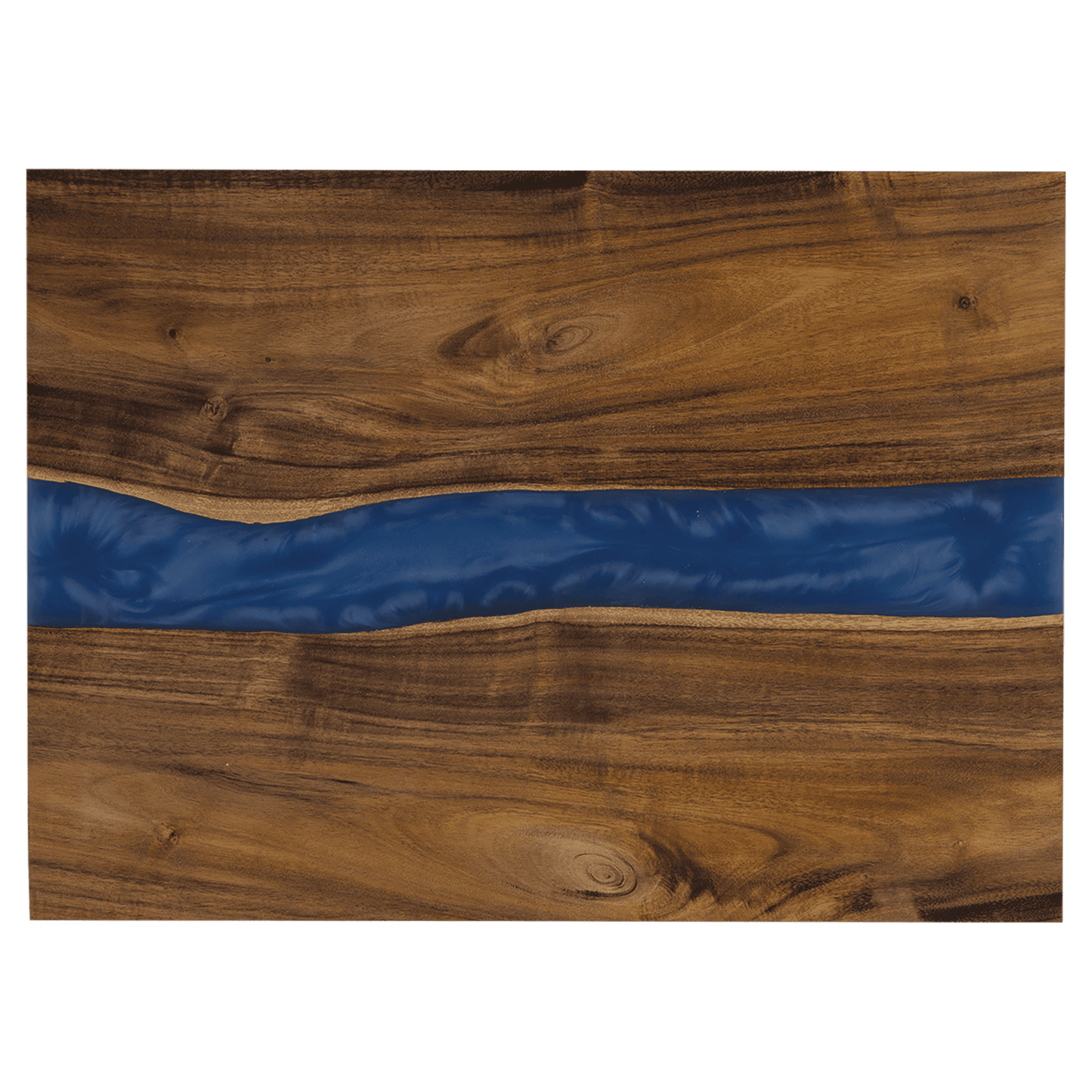 Acacia with Blue Pearl Resin Serving Board