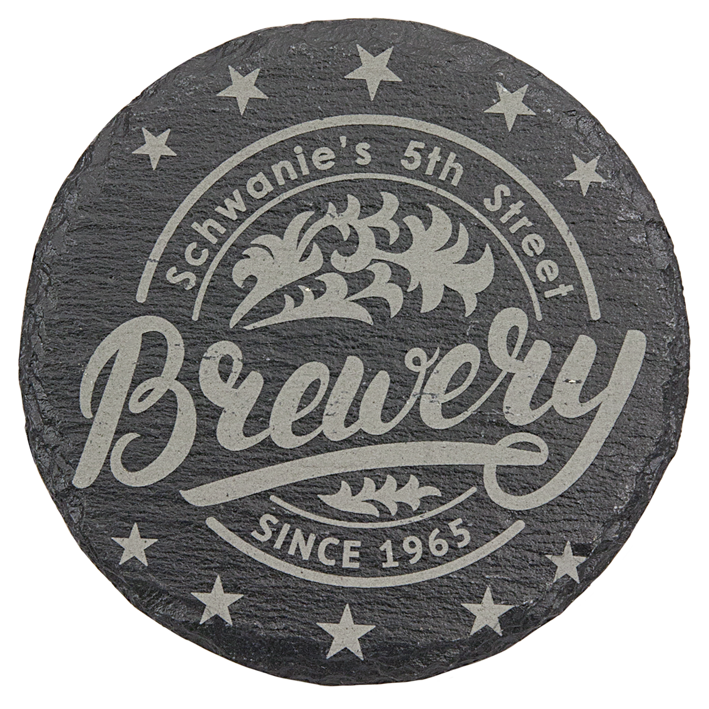 Round Slate Coaster