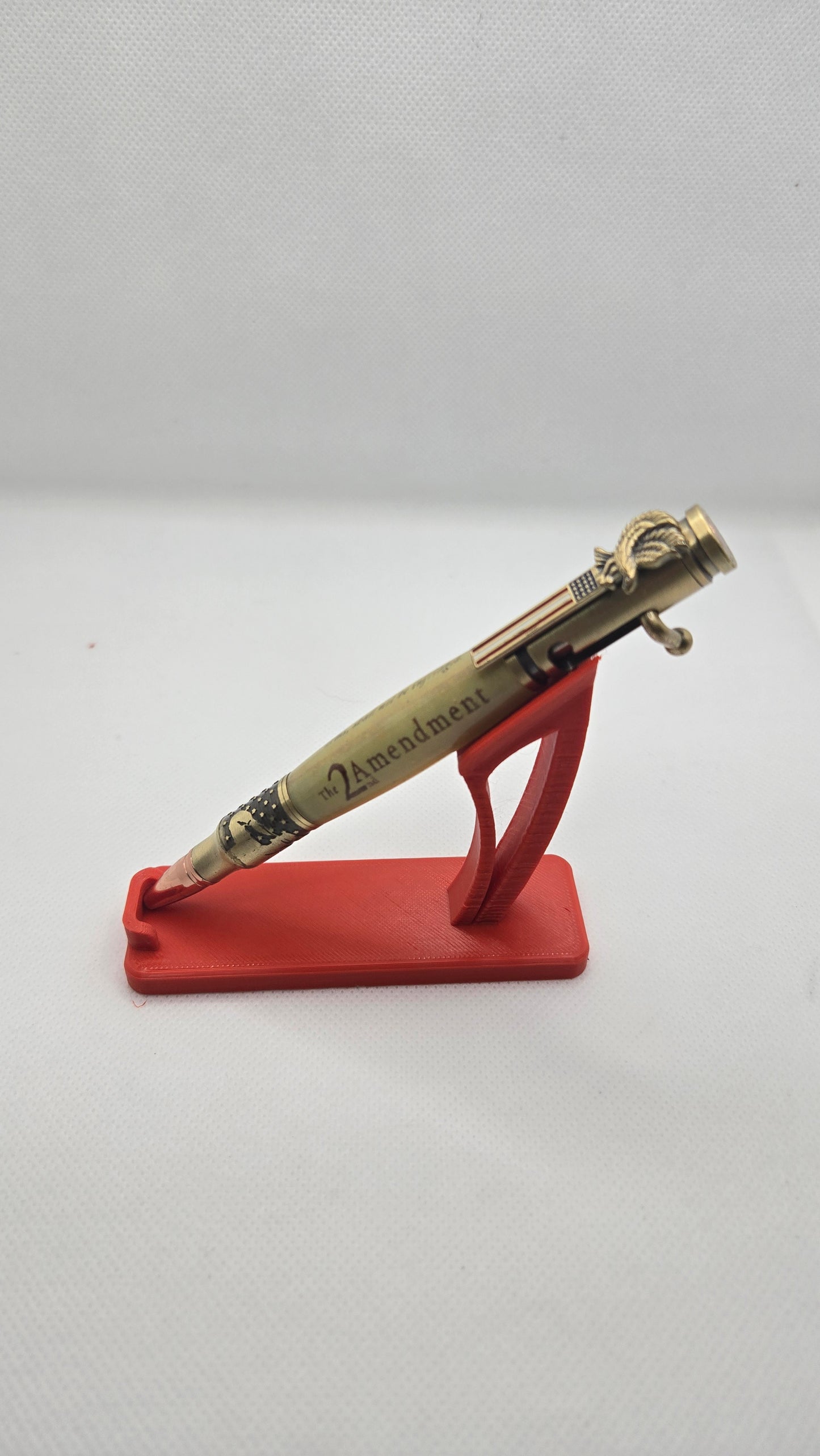 Salute The Troops Bolt Action Antique Brass Pen