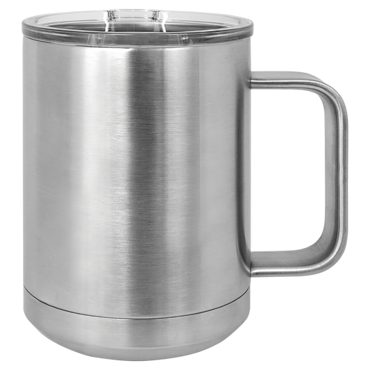 15oz Vacuum Insulated Mug with Slider Lid