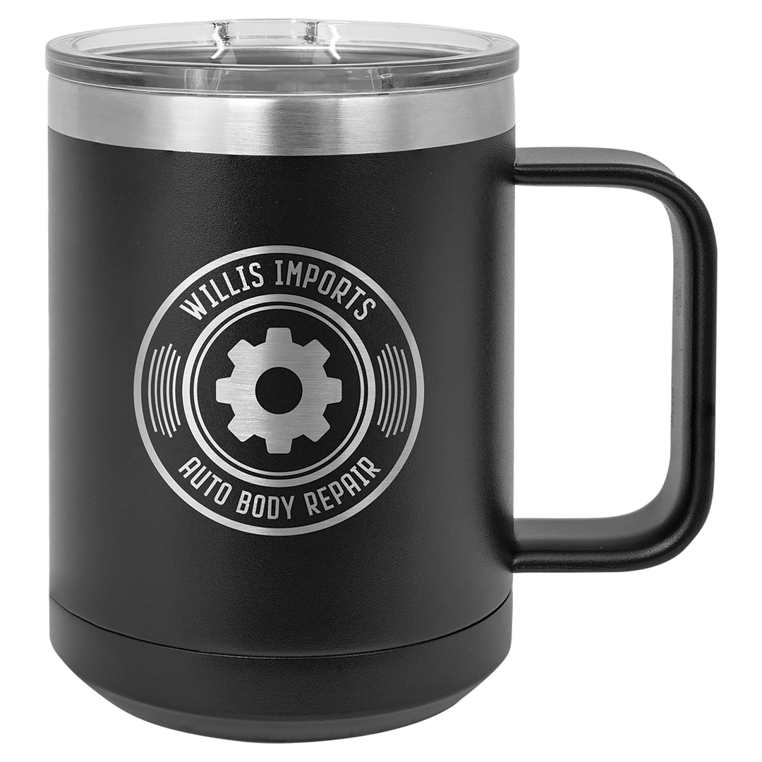 15oz Vacuum Insulated Mug with Slider Lid